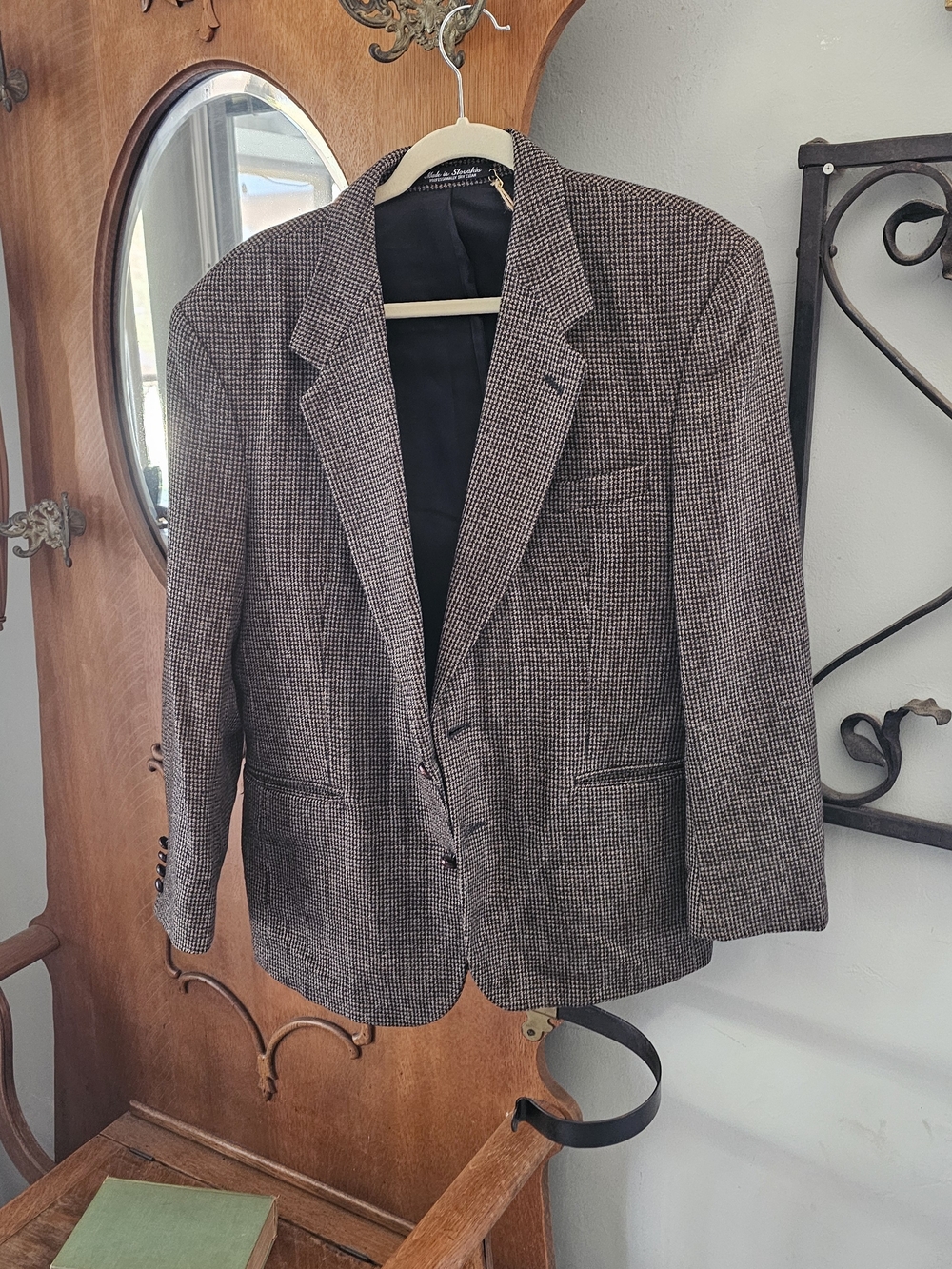 Vintage Andhurst Wool Lambswool Tweed Blazer Made in Slovakia 40